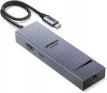 USB C adapter UGREEN, HDMI 4K 60Hz, Ethernet 1000 Mbps, alumiinium, 10 Gb/s