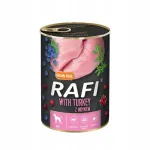 Koerte toit RAFI kalkuni-, mustika- ja j&otilde;hvikamaitseline, 400 g