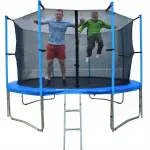 Trampoliin 374 cm topeltjalgade ja redeliga