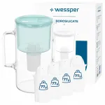 Wessper D2 klaasist kann 3 l 5 Wessper Aquaclassic filtriga