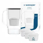 Veefilter Wessper D1 SOLID 2,8 l, must, 4 filtriga