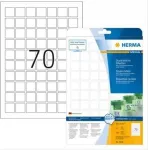 Herma Movables eemaldatavad etiketid, 24 x 24 mm, valged, A4, 10105