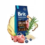 Koeratoit Brit Premium By Nature Sensitive lambalihaga, 15 kg