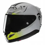 Mootorratturi kiiver HJC RPHA 12 ENOTH, hall/kollane fluo