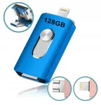 USB m&auml;lupulk 128GB, 3in1, OTG, iPhone, Android, Windows, USB 3.0