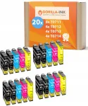 EPSON T0711 tindikassetid, 20 tk, sobivad Stylus SX100/SX105/SX110/SX115/SX200/SX210/SX218
