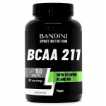 Aminohapped BCAA 2:1:1, 150 tabletti, vitamiinidega B1 ja B6, Bandini