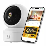 Siseruumide WiFi IP kaamera 4MP 2K p&ouml;&ouml;rleva pea ja beebimonitoriga