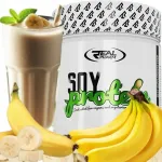 Soja valgupulber Real Pharm SOY PROTEIN 600g, banaan