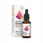 Toidulisand AURA HERBALS D3-vitamiin 2000 IU + K2 tilgad 30 ml