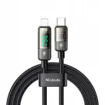 Mcdodo CA-3600 USB-C&ndash;Lightning kaabel, 36W, automaatne v&auml;ljal&uuml;litus, 1,2 m, must