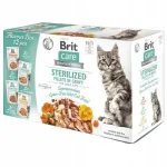 BRIT CARE BOX STERILIZED niiske kassitoit erinevate maitsetega, 12 x 85 g