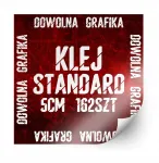 Ruudukujulised logoga kleepsud, v&auml;rvilised, 5 cm, 162 tk
