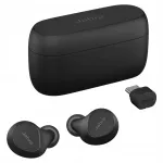 K&otilde;rvaklapid Jabra Evolve2 Buds ANC Bluetooth USB-C mustad