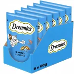 Kassilemmikvabandused DREAMIES l&otilde;hega, 6 x 60 g (360 g)