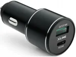 XLINE CC502 autolaadija, 18W QC3, 25W PD3, must