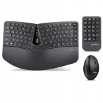 Juhtmevaba ergonoomiline klaviatuur ja hiir Perixx PERIDUO-606A, US paigutus