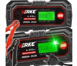 Auto- ja mootorratta aku laadija LCD-ekraaniga, 6V/12V, 4A