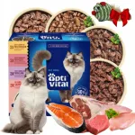 OPTIVITAL m&auml;rgtoit kassidele kotikeste sees, 4 erinevat maitset kastmes, 24 x 85 g