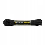 M-Tac paracord nailon, must, 15 m, 550 mil-spec