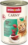 Pehme kassitoit ANIMONDA Carny Adult veise-, hirveselja mustikatega, 400g