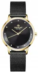 Naiste k&auml;ekell Giewont Sapphire kuld-must GW4130-B4 karbiga