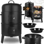 SMOKEHOUSE s&uuml;si terasest kaasaskantav grill restidega