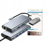 11in1 adapter 4K HDMI, VGA, TF/SD, AUX, LAN