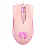 M&auml;nguhiir USB, 6 nuppu, RGB valgus, vaikne, roosa