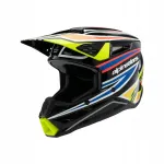 Laste kiiver ALPINESTARS SM3 WURX, must/kollane/sinine, suurus L