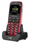 Doro Primo 368 mobiiltelefon, 2,3", must/punane, eakatele