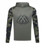 Mikado fliis kapuutsiga UPF filtriga, roheline camo, XXL