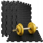 Mittelibisevad kummimatid spordisaali jaoks, 4 tk, 50x50 cm