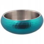 Koera topeltseinaga kauss t&uuml;rkiissinist v&auml;rvi, 18 cm, 1200 ml