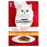 PURINA GOURMET MON PETIT m&auml;rg kassitoit linnulihamaitsel, 6 x 50 g
