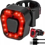 Jalgratta punane tagatuli LED, USB-laetav, 100 lm, IPX4