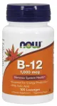 Vitamiin B-12 1000 mcg foolhappega, 100 pastilli, NOW Foods