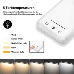 LED laualamp reguleeritava heledusega, 5 valguse v&auml;rvi, USB, lugemiseks