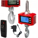 Elektroonilised riputatavad kaalud 1000 kg kaugjuhtimispuldi ja laadijaga MAR-POL M90167