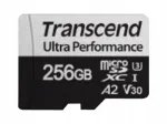 Transcend 256 GB 340S microSDXC UHS-I U3 A2 m&auml;lukaart adapteriga