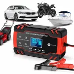 Automaatne aku laadija 12V 8A / 24V 4A, taastamisfunktsiooniga
