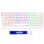 Juhtmevaba m&auml;nguklaviatuur Teefy TF68S, vaikne, BT, USB Type-C