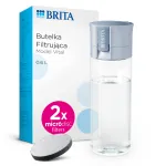 Filtriga joogipudel 0,6 l helesinine, 2 lisafiltriga