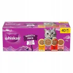 WHISKAS m&auml;rg kassitoit, erinevad maitsed, 40 x 85 g