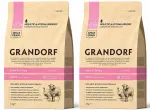 Kassi toit Grandorf Lamb & Turkey kassipoegadele, 2 x 2 kg