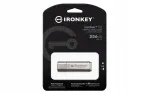 USB m&auml;lupulk Kingston IronKey Locker+ 50 256GB, USB 3.1, h&otilde;bedane