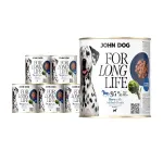 M&auml;rg koeratoit John Dog hobuselihaga ja arti&scaron;okkidega, 6 x 800 g