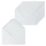 C6 valged &uuml;mbrikud, 60 tk, pulmakutsetele, 11,4 x 16,2 cm
