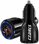 Autolaadija 2 x USB QC 3.0 LED-tulega