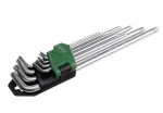 Pikad TORX v&otilde;tmed auguga, komplekt T10&ndash;T50, 9 tk